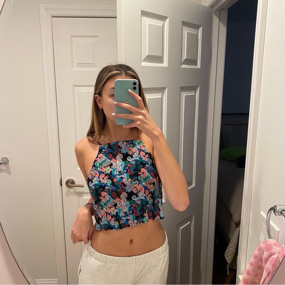 LF Paisley Crop Top